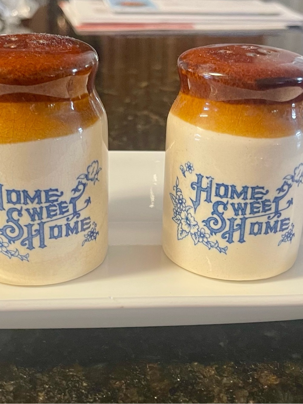 Home sweet Home salt & pepper dispensers